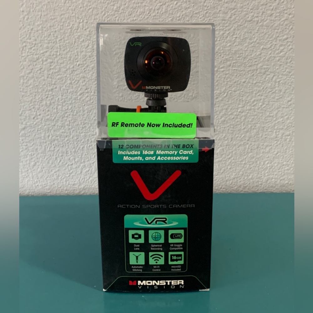 Monster Digital Monster Vision Sports 360 Action Sport Camera (CAMVR-0360-A)